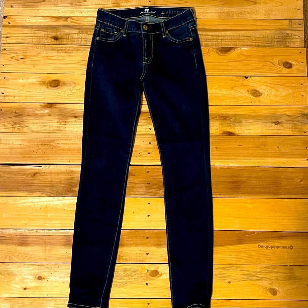 7 for all mankind size 24 the skinny jeans